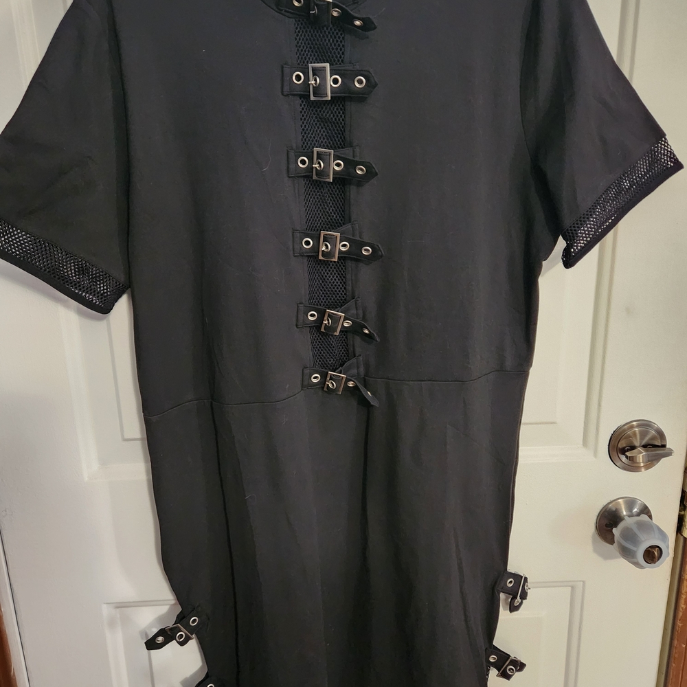 Forest Ink Black Buckle Detail Dress - Picture 2 of 4